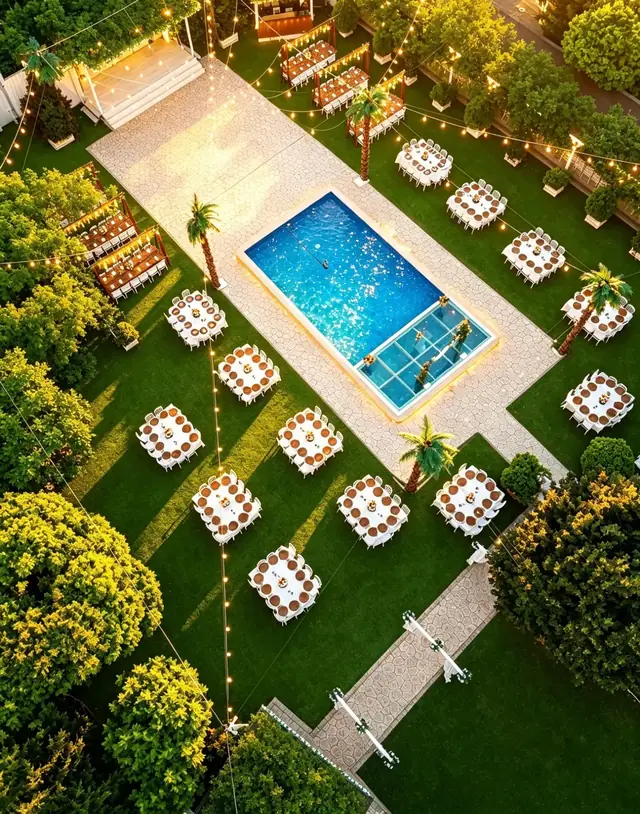 Talia Garden: Bahçenin tamamı, havadan